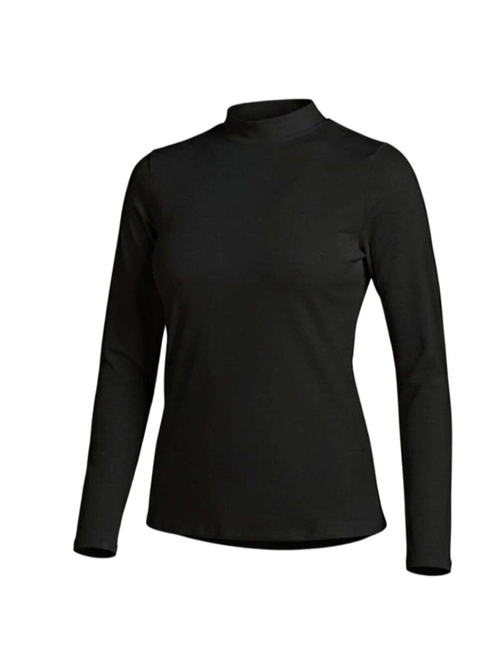 DSG Womens Medium Cold Weather Compression Mock Neck Shirt Black NEW Athleisure